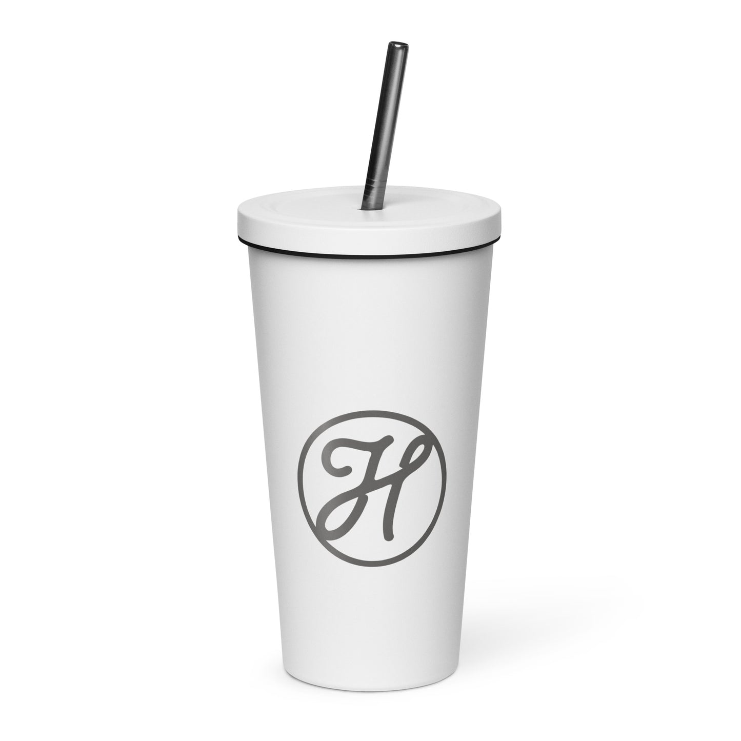 Highlands "H" Insulated Tumbler with Straw