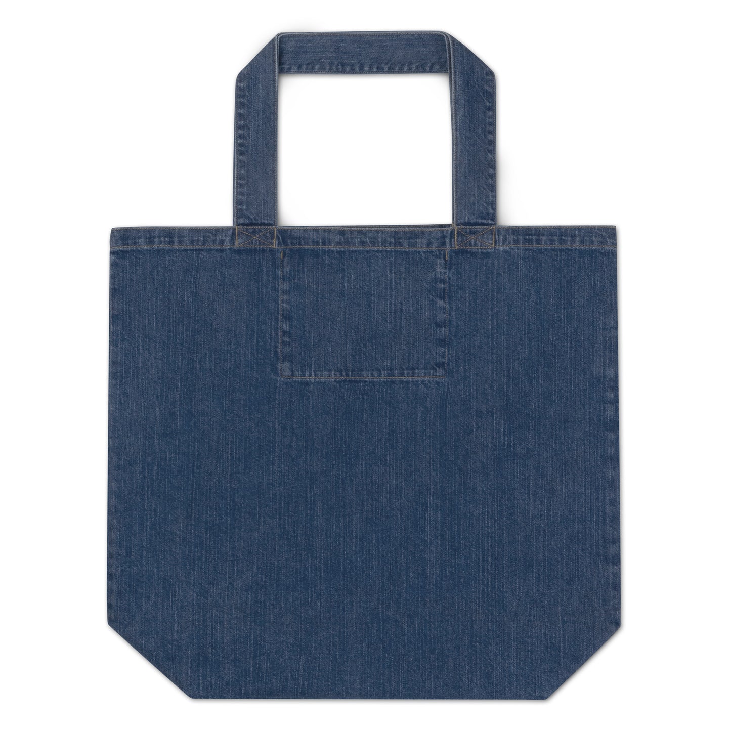 "Fall in Love with Jesus" Organic denim tote bag