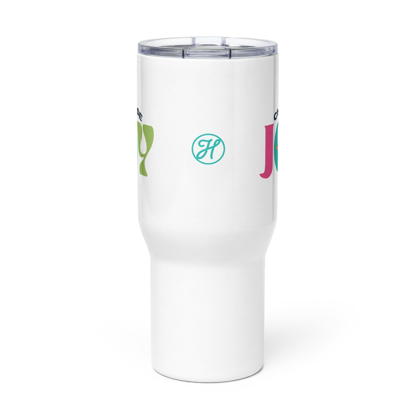 "Choose Joy" Travel mug w/ handle