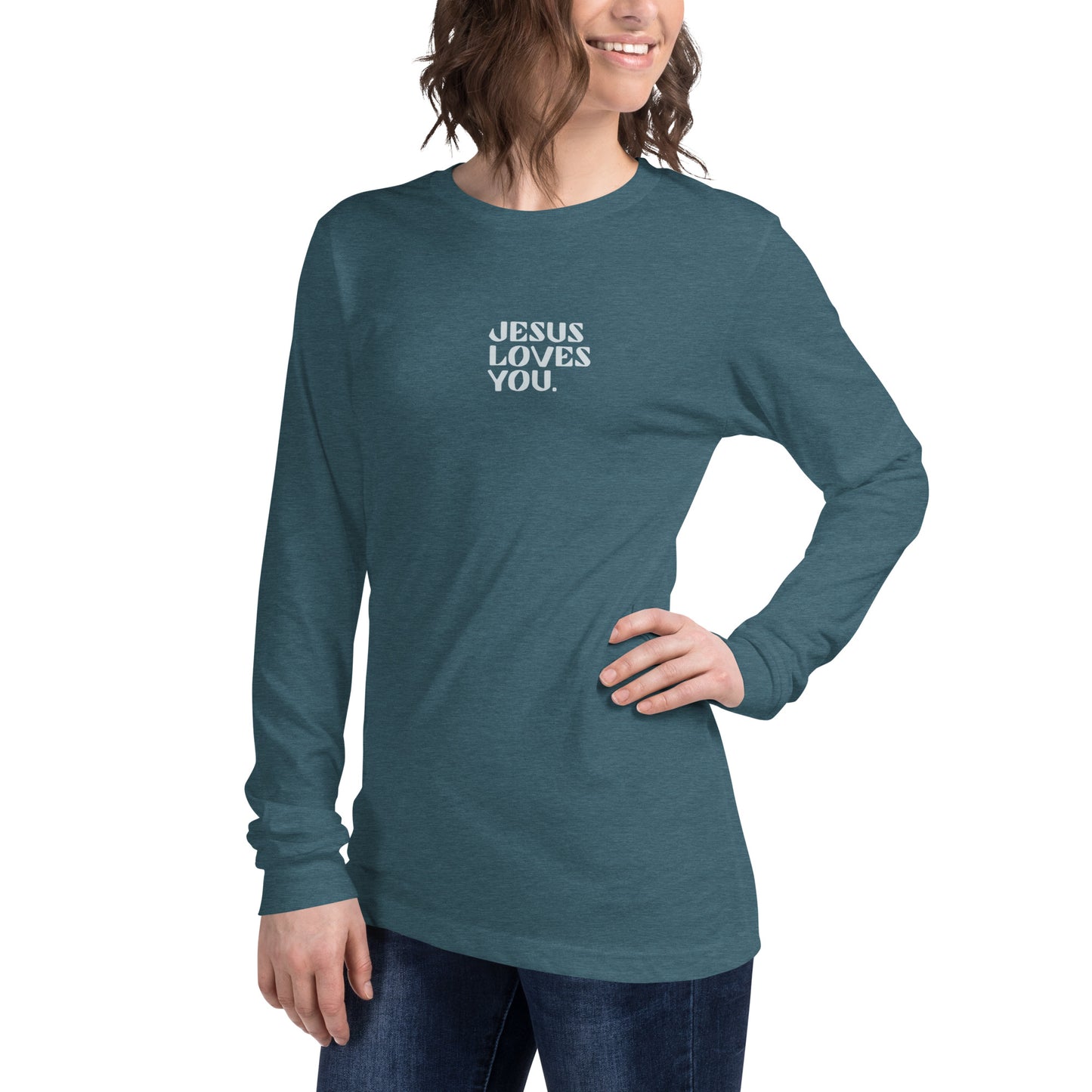 "Jesus Loves You" Unisex Long Sleeve Tee