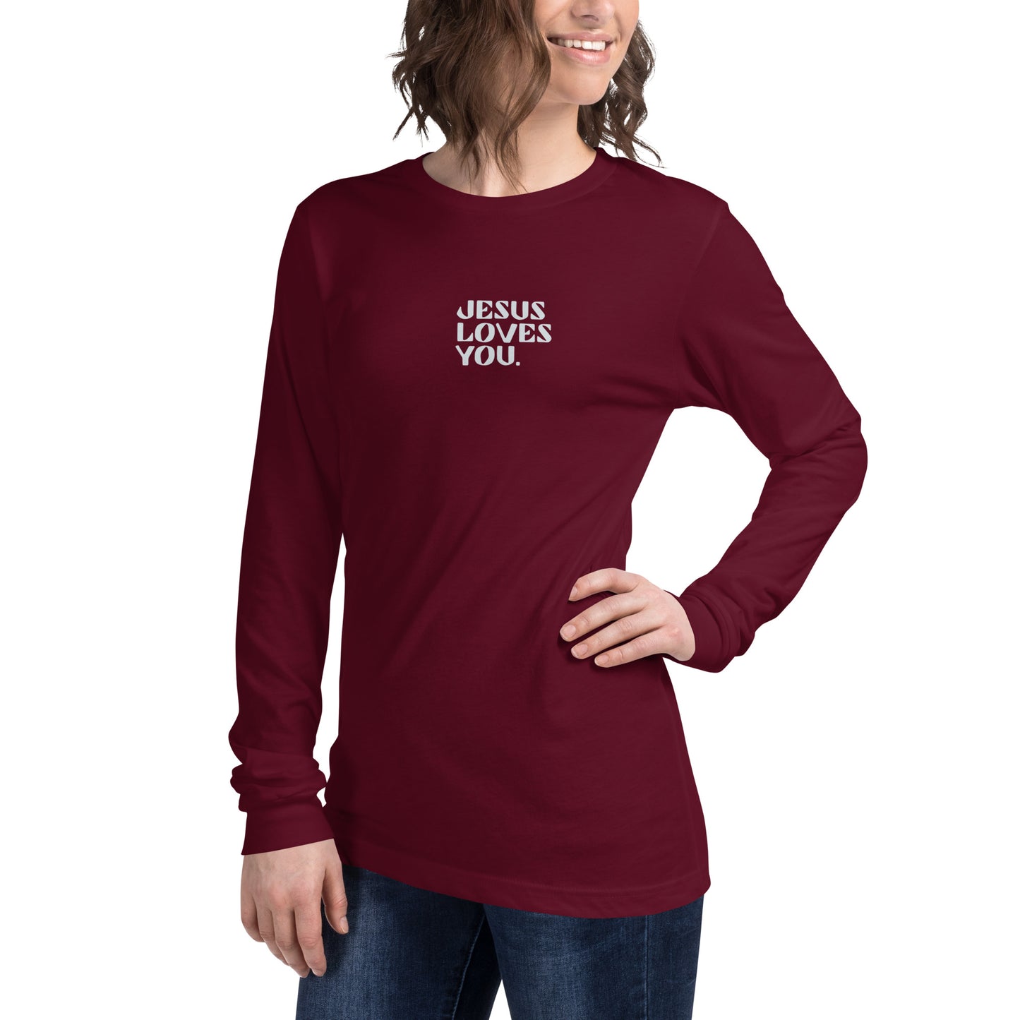 "Jesus Loves You" Unisex Long Sleeve Tee