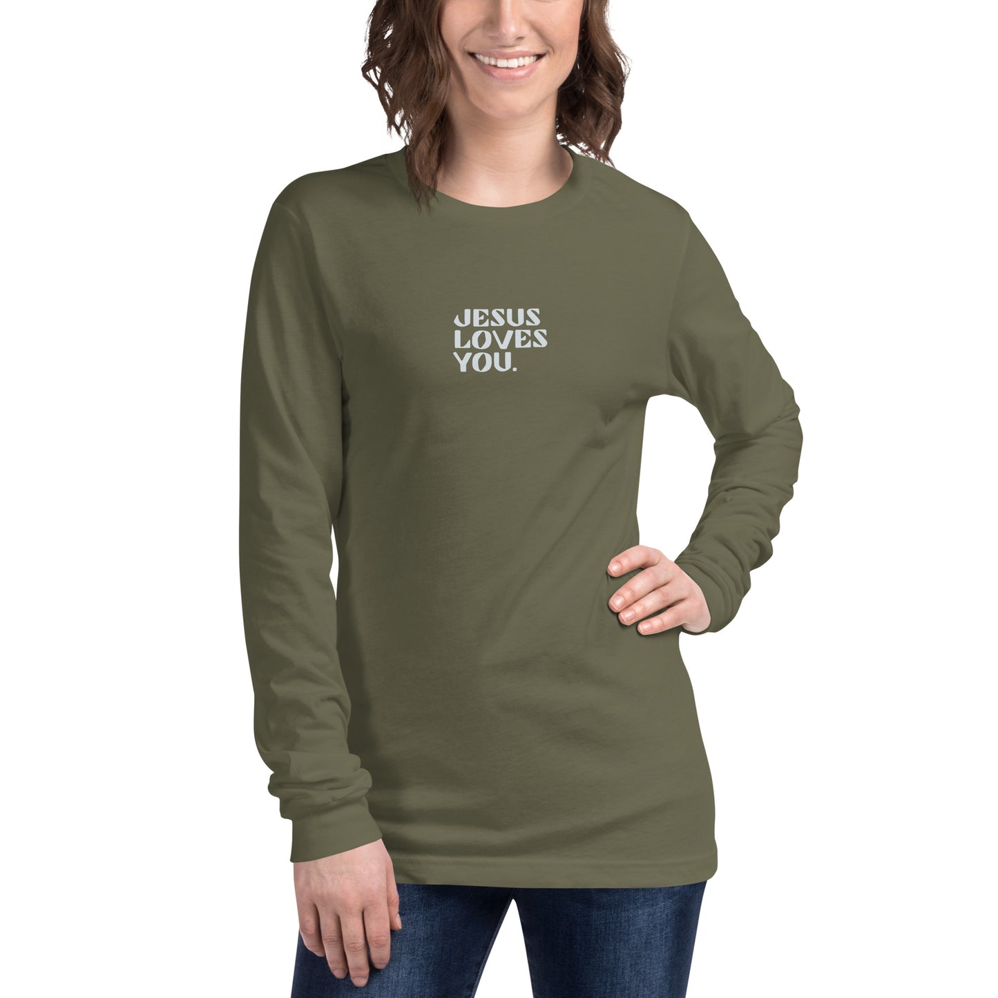 "Jesus Loves You" Unisex Long Sleeve Tee