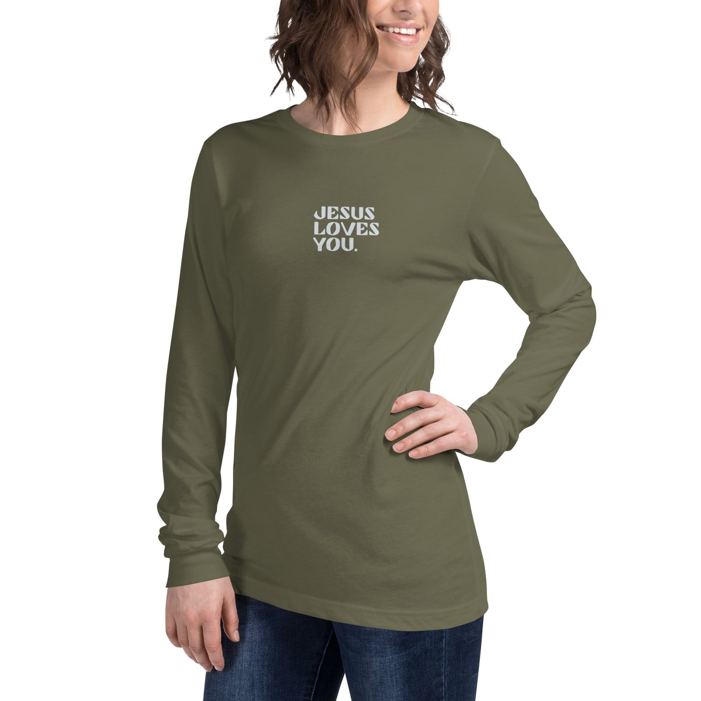 "Jesus Loves You" Unisex Long Sleeve Tee