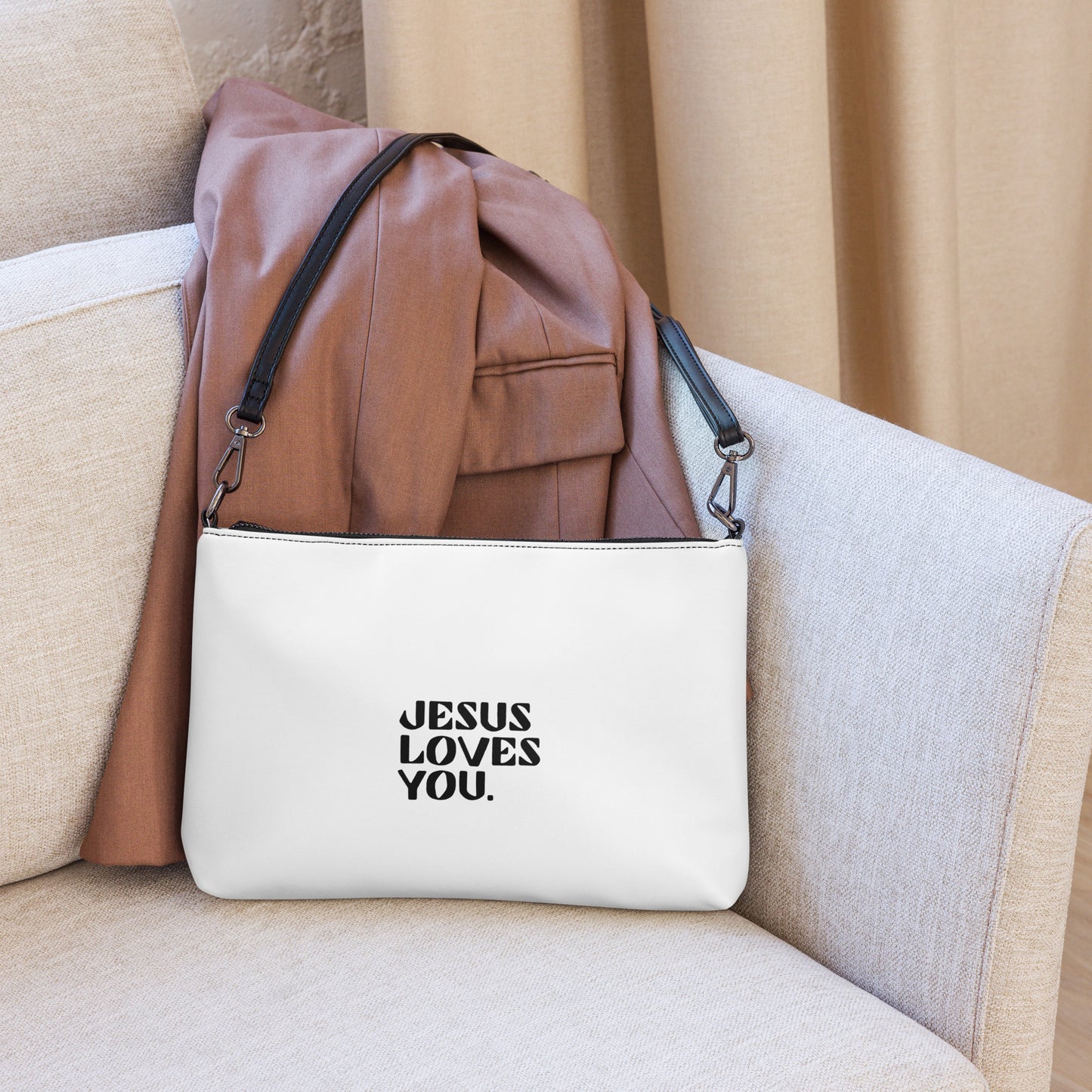 "Jesus Loves You" Crossbody bag