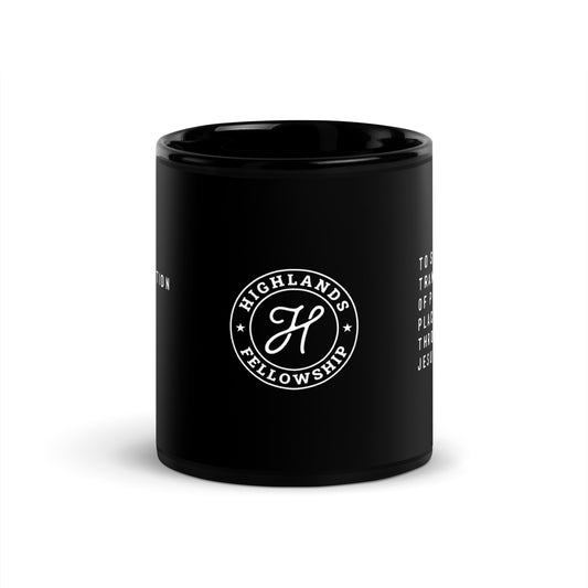 HF Vision Black Glossy Mug