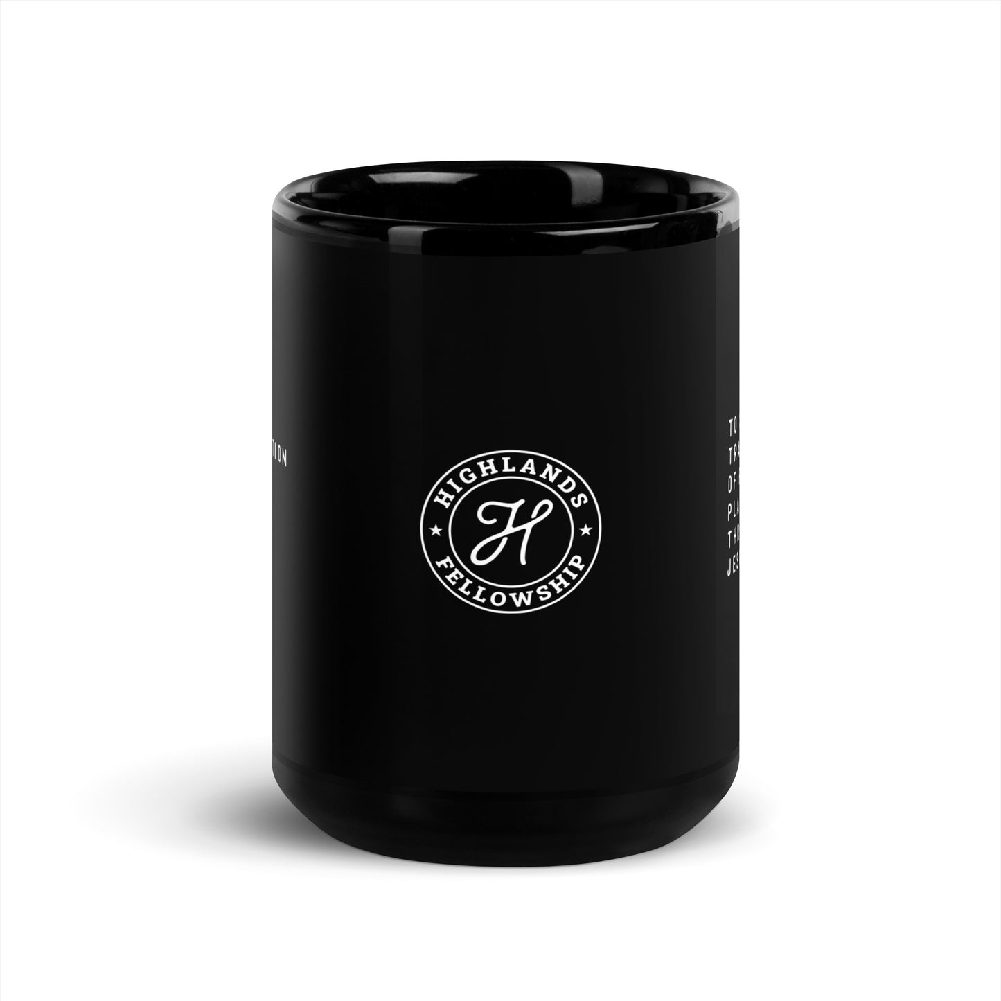 HF Vision Black Glossy Mug