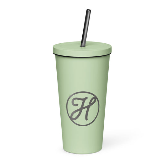 Highlands "H" Insulated Tumbler with Straw