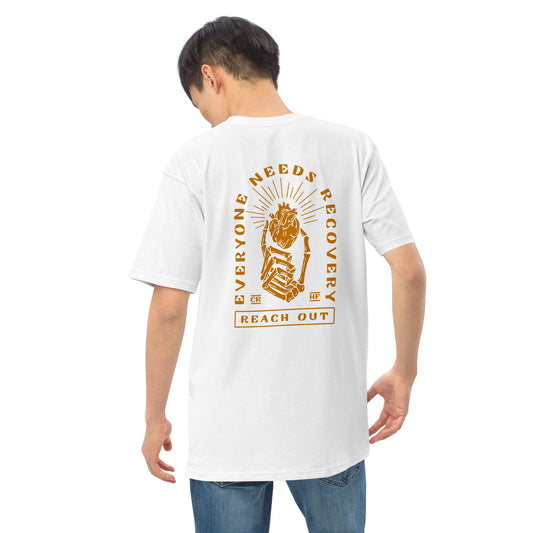 "Everyone Needs Recovery" Premium heavyweight tee