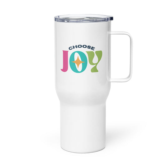 "Choose Joy" Travel mug w/ handle