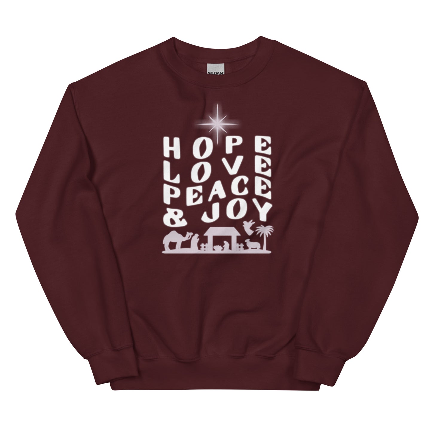Hope, Love, Peace, Joy Unisex Sweatshirt
