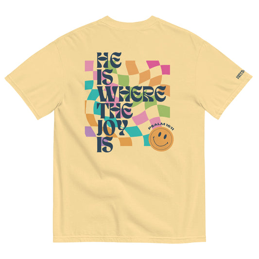 "Choose Joy" Unisex garment-dyed heavyweight t-shirt