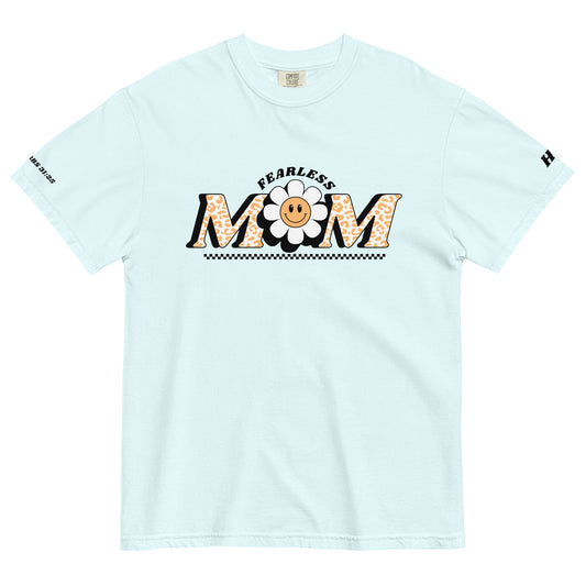 "Fearless Mom" Proverbs 31:25 Garment-dyed Heavyweight T-Shirt
