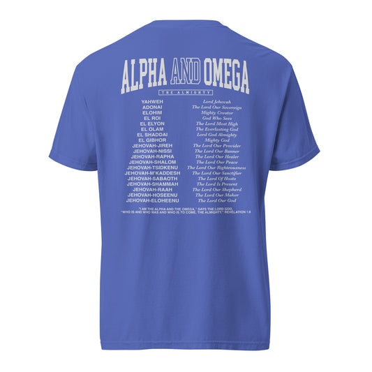 "Alpha and Omega" Comfort Colors Unisex T-Shirt