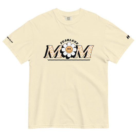 "Fearless Mom" Proverbs 31:25 Garment-dyed Heavyweight T-Shirt