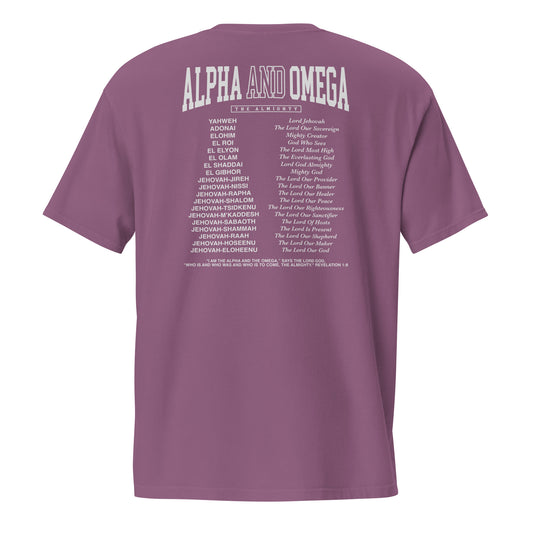 "Alpha and Omega" Comfort Colors Unisex Pocket T-Shirt