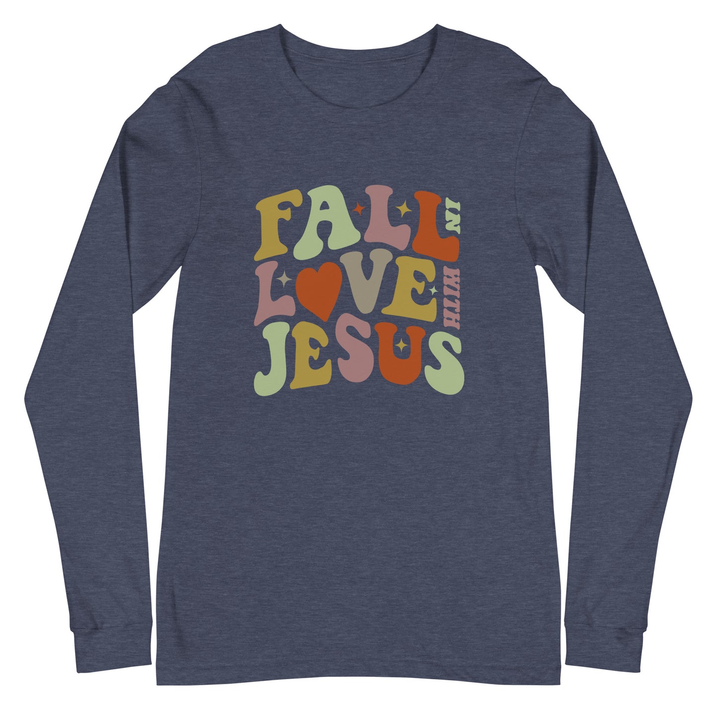 "Fall in Love with Jesus" Unisex Long Sleeve Tee