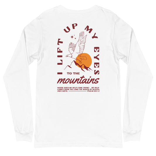 "Lift Up My Eyes" Unisex Long Sleeve Tee