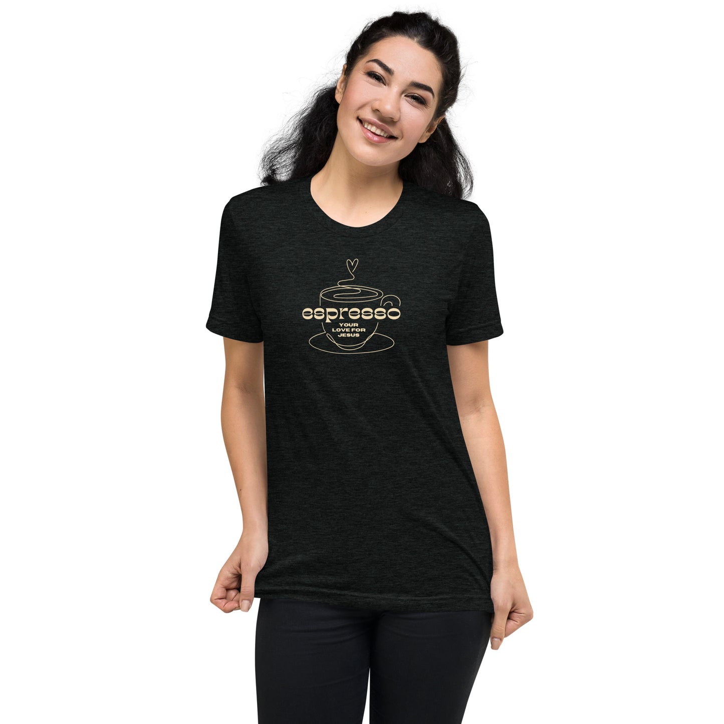 "Espresso Your Love for Jesus" Short sleeve t-shirt