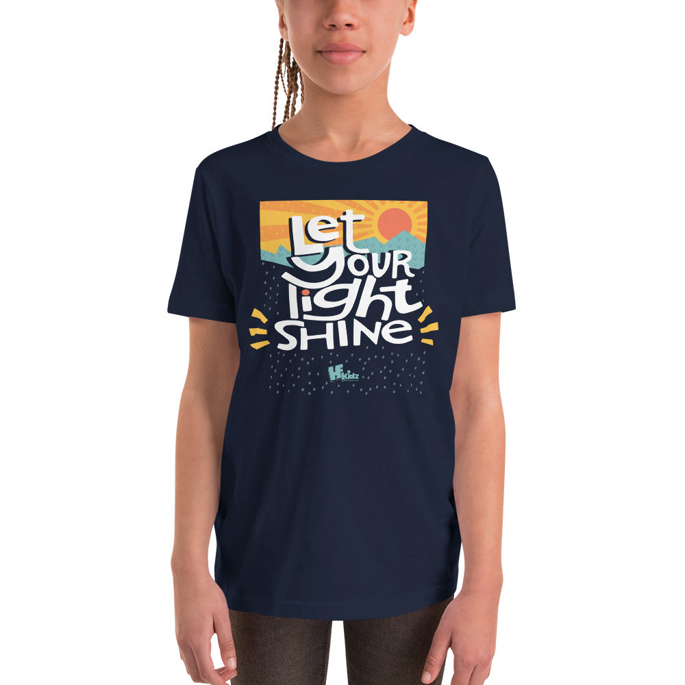 YOUTH SIZE HFKidz "Let Your Light Shine" Short Sleeve T-Shirt