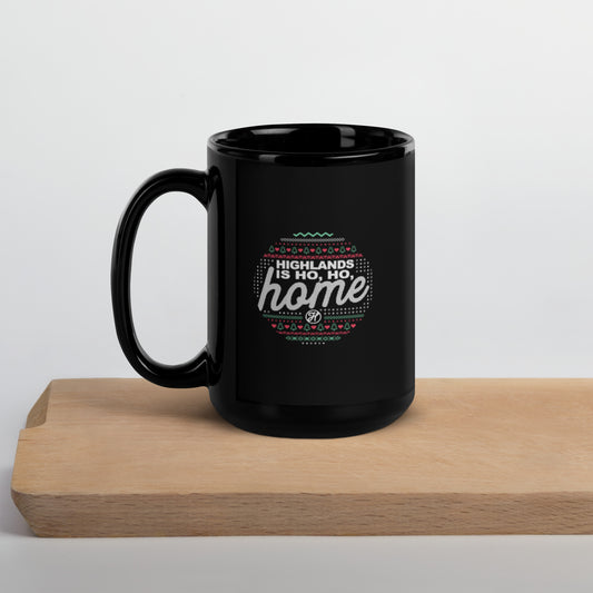 HF Christmas Glossy Black Mug