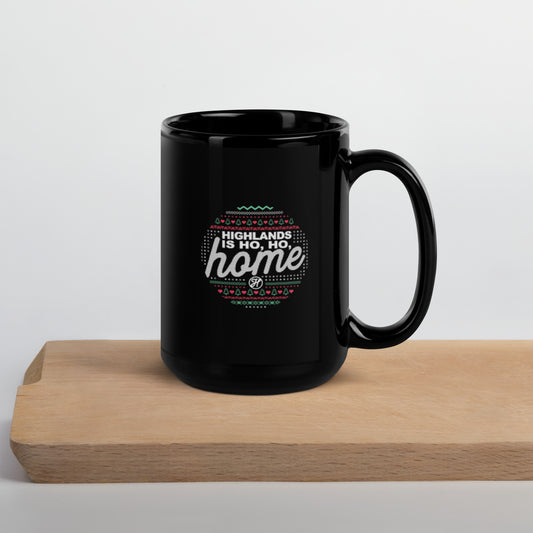 HF Christmas Glossy Black Mug