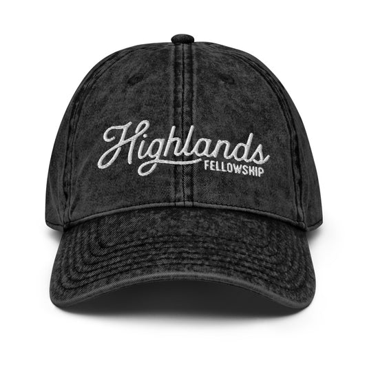 Vintage Embroidered Denim Hat